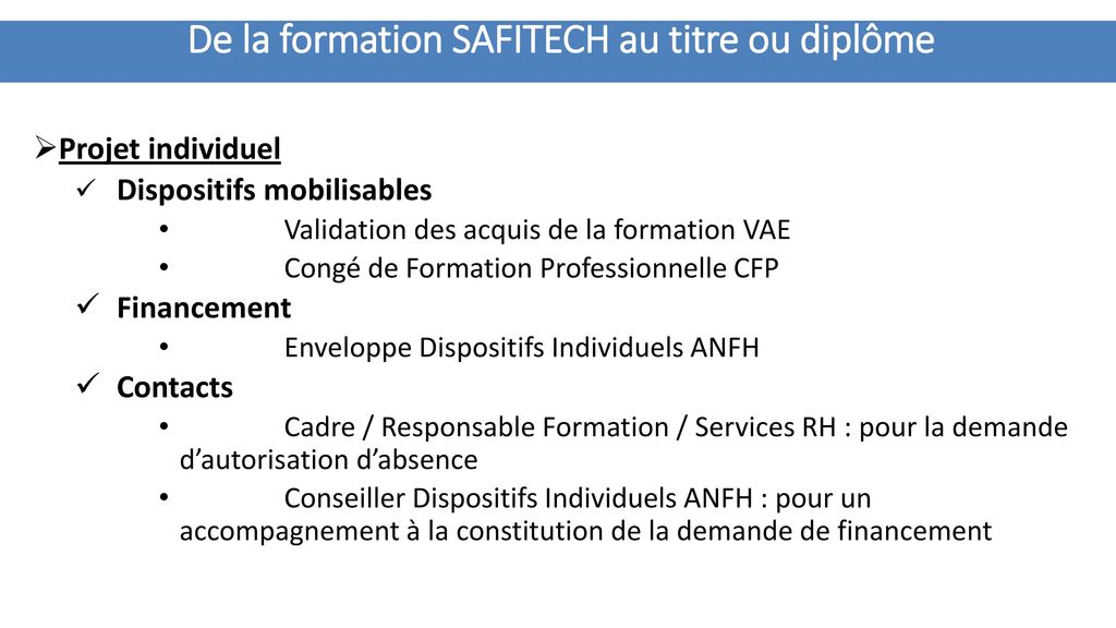 diplome responsable formation